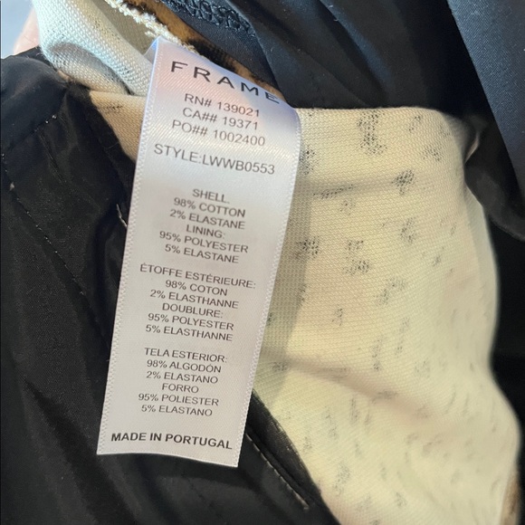 Frame Faithful Cropped Leopard Print Pant Size 4 - Picture 10 of 12